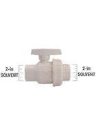 2” SCH 40 PVC Ball Valve with Union