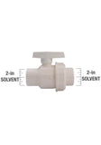 2” SCH 40 PVC Ball Valve with Union