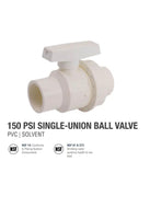 2” SCH 40 PVC Ball Valve with Union