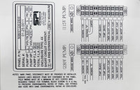 SPI 50B017-120/240D Model Simplex Dosing Control Panel