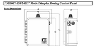 SPI 50B017-120/240D Model Simplex Dosing Control Panel