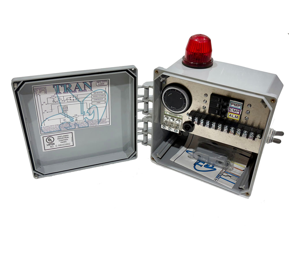Tran T2 Aerobic Drip Control Panel with timer and air switch