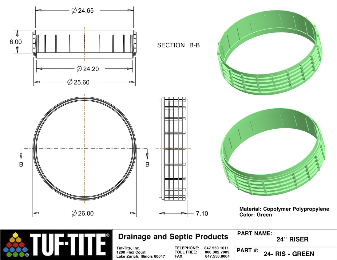 24 Riser Tuf-Tite 24