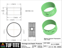 Tuf-Tite 24" x 12" Septic Tank Riser