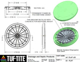 Tuf Tite 24" Flat Septic Tank Cover/Lid